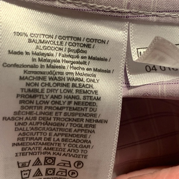 Brooks Brothers Purple Checkered Regent Shirt - Picture 4 of 5